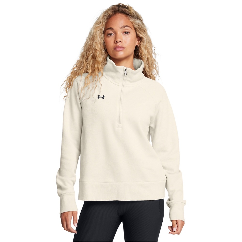 Under Armour Rival Fleece Textured Half Zip Jacket Women’s L Loose